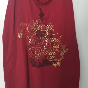 Disney Beauty & The Beast racer tank